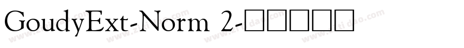 GoudyExt-Norm 2字体转换